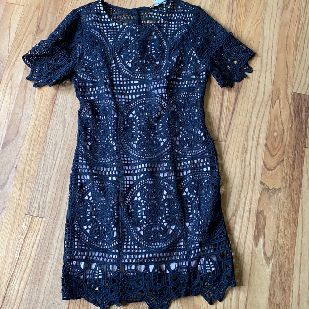 Lace black dress